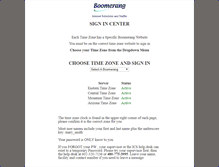 Tablet Screenshot of boomerang-signon.com